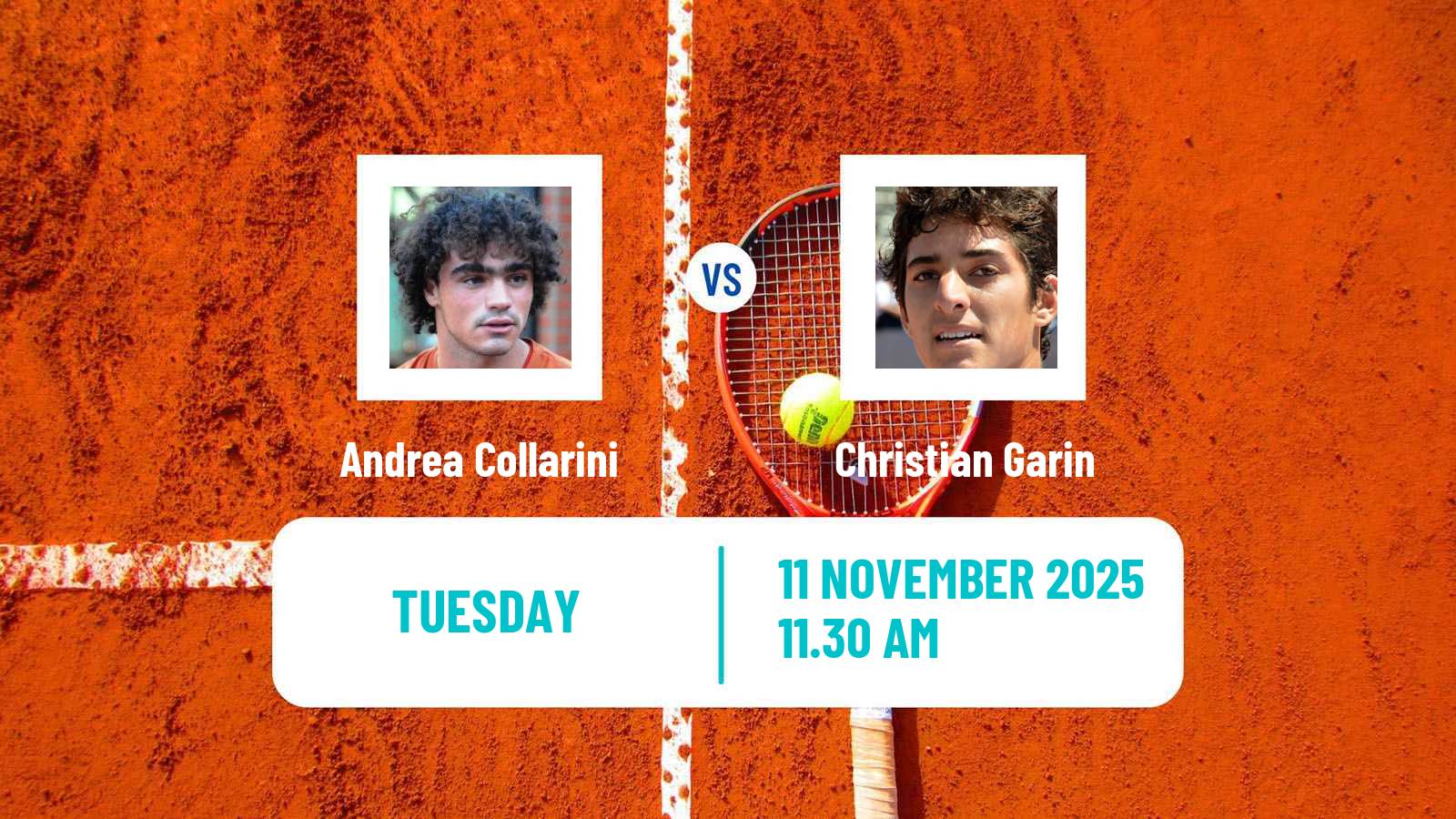 Tennis Montevideo Challenger Men Andrea Collarini - Christian Garin