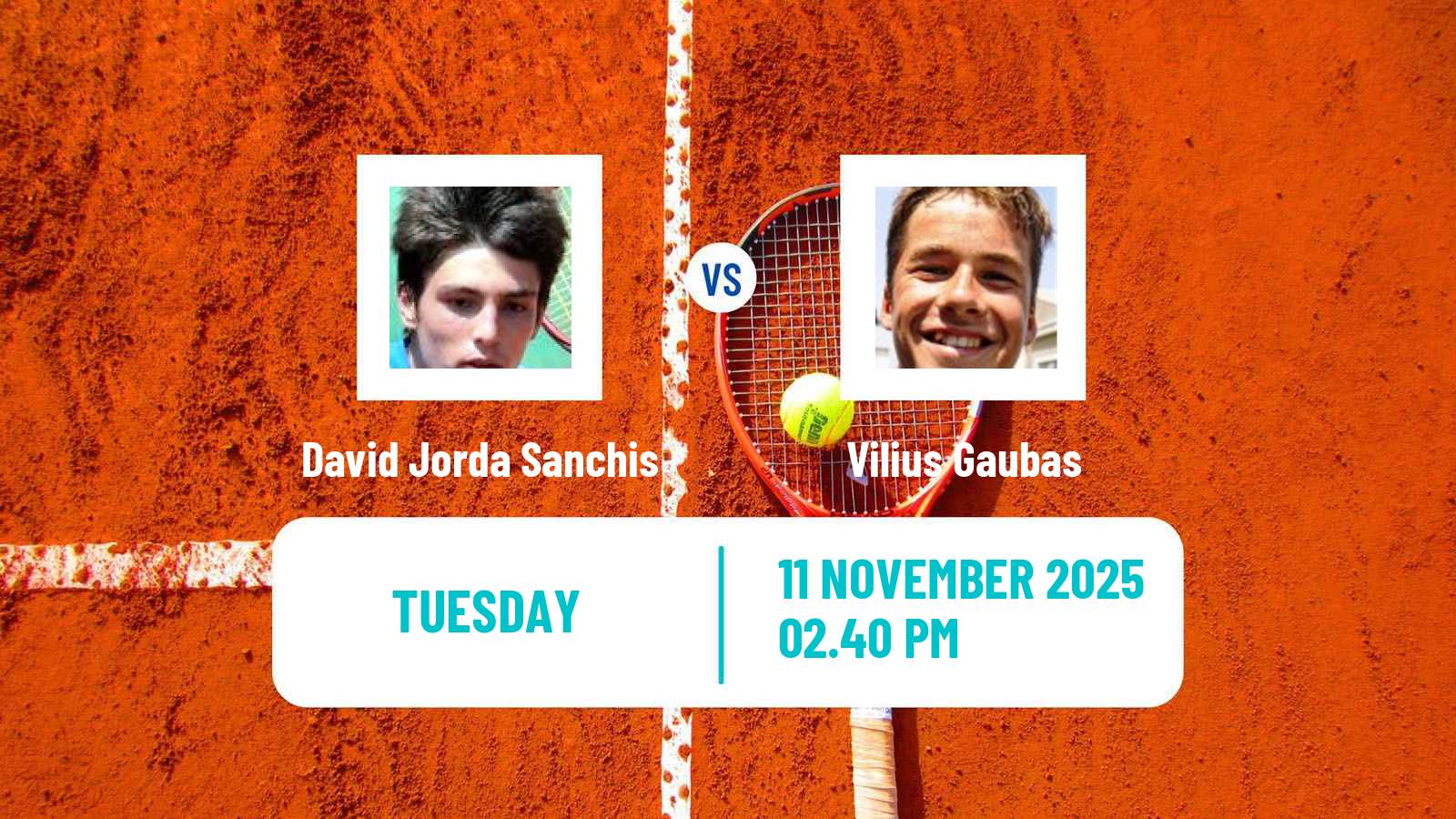 Tennis Montevideo Challenger Men David Jorda Sanchis - Vilius Gaubas