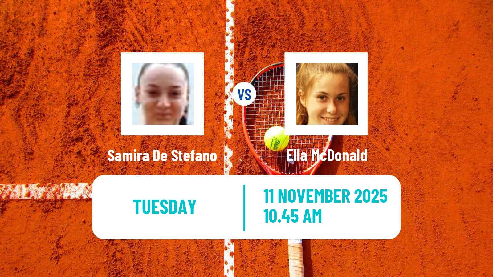 Tennis ITF W50 Funchal Women Samira De Stefano - Ella McDonald