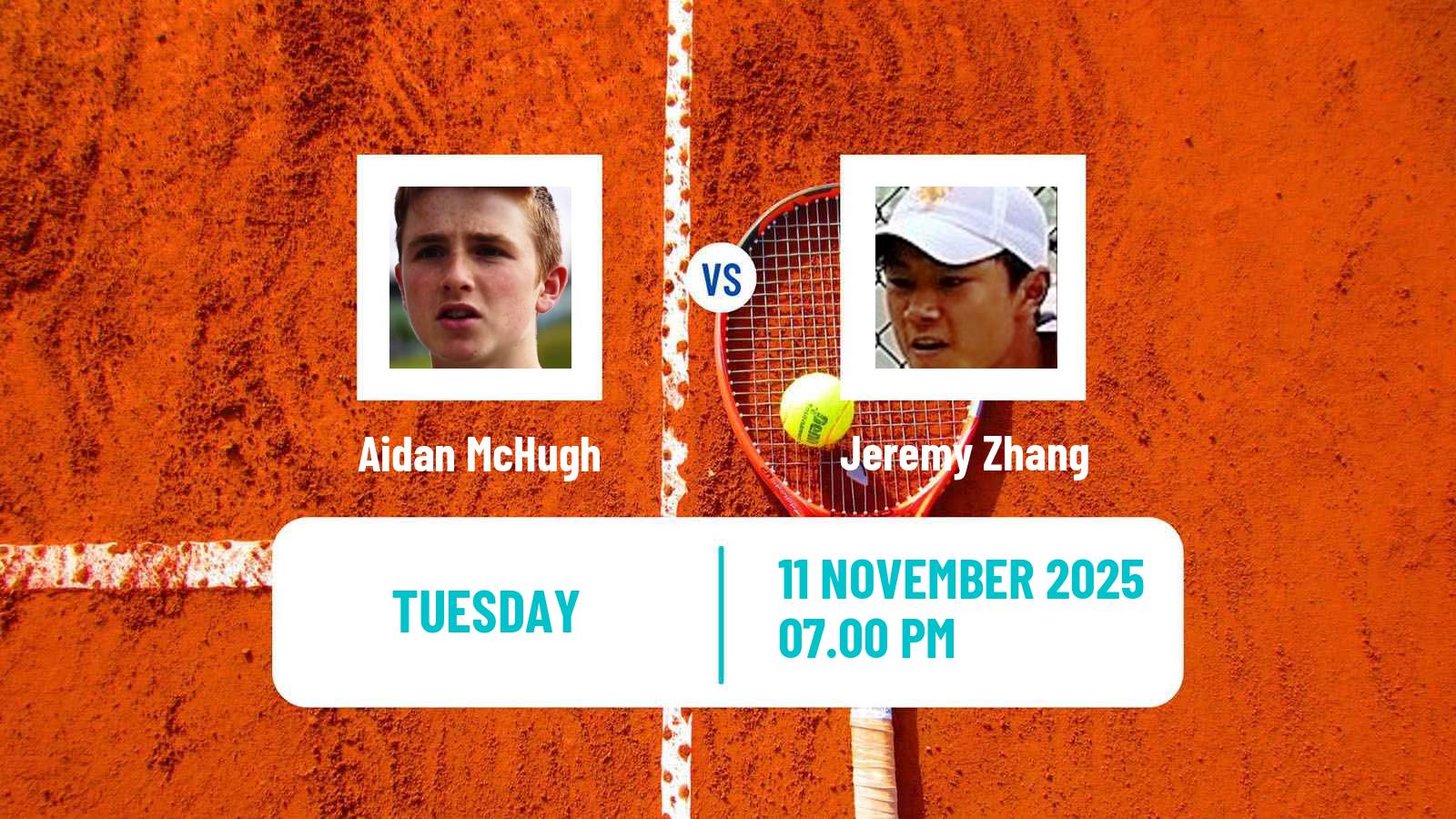 Tennis Champaign Challenger Men Aidan McHugh - Jeremy Zhang