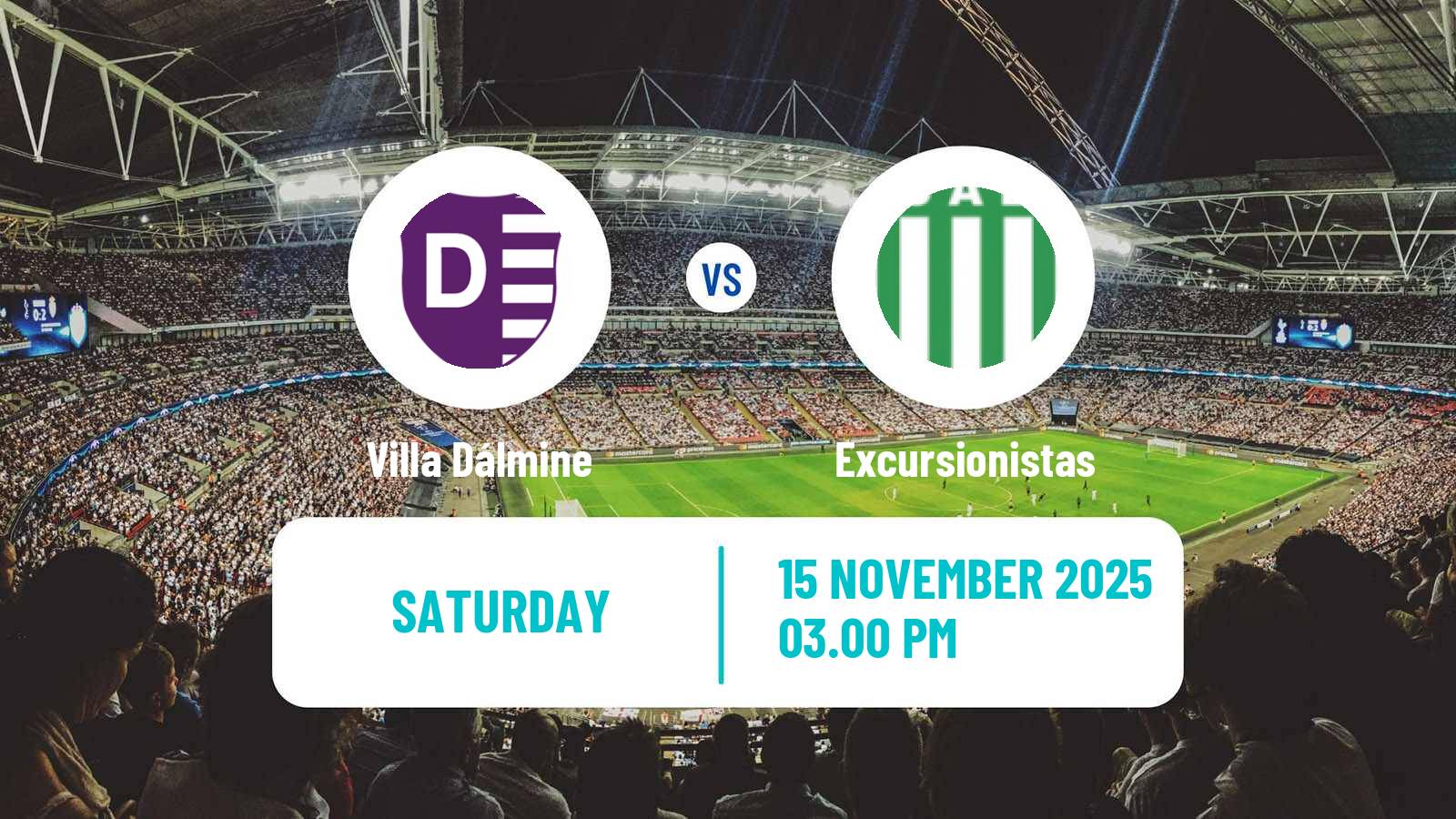 Football Argentinian Primera B Villa Dálmine - Excursionistas