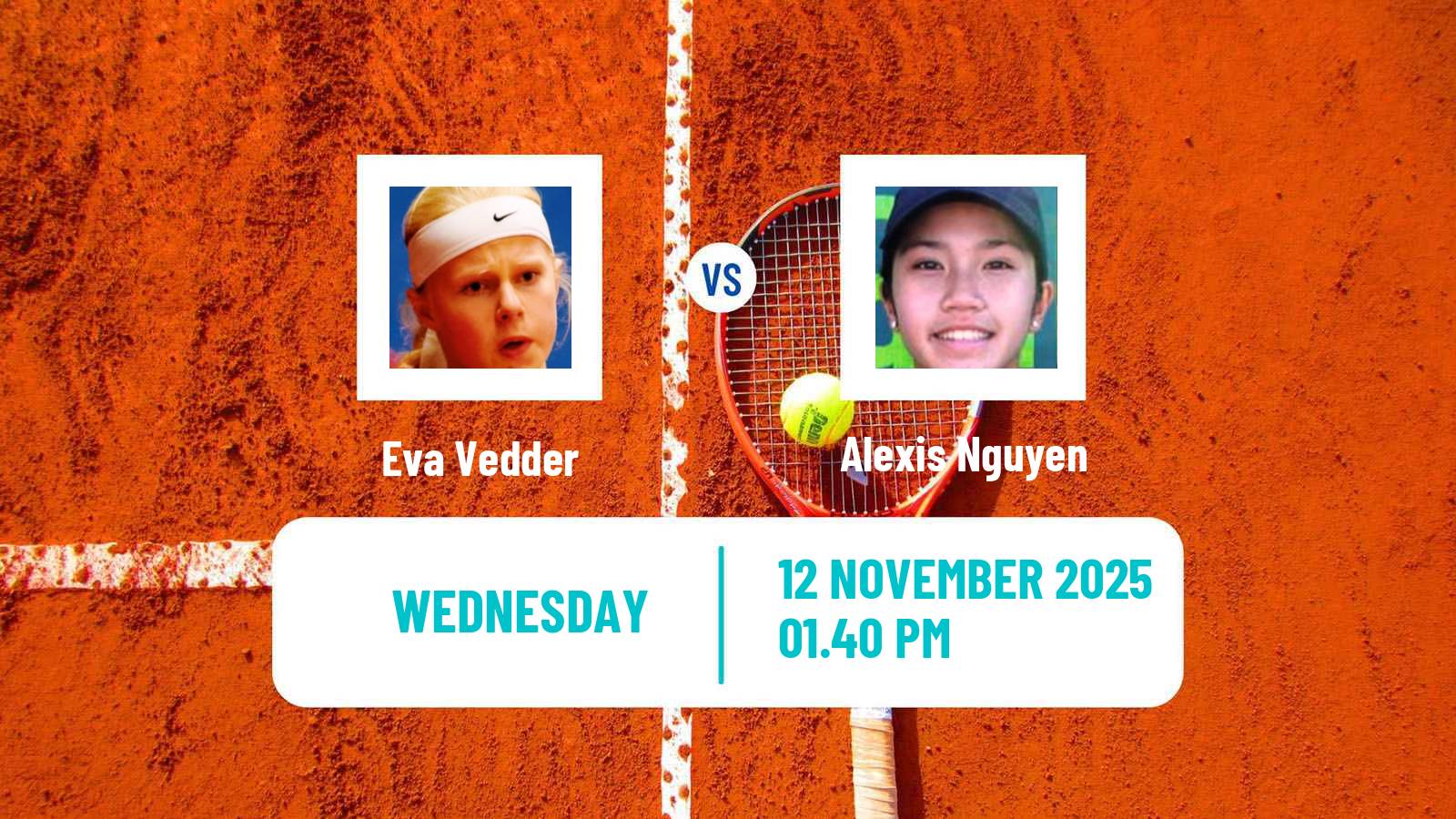 Tennis ITF W35 Orlando Fl 3 Women Eva Vedder - Alexis Nguyen