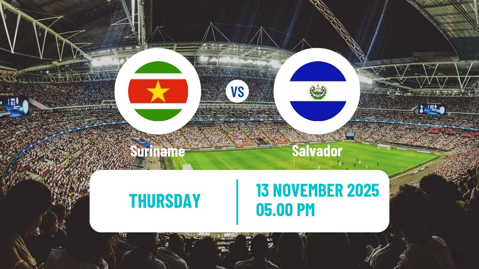 Football FIFA World Cup Suriname - Salvador