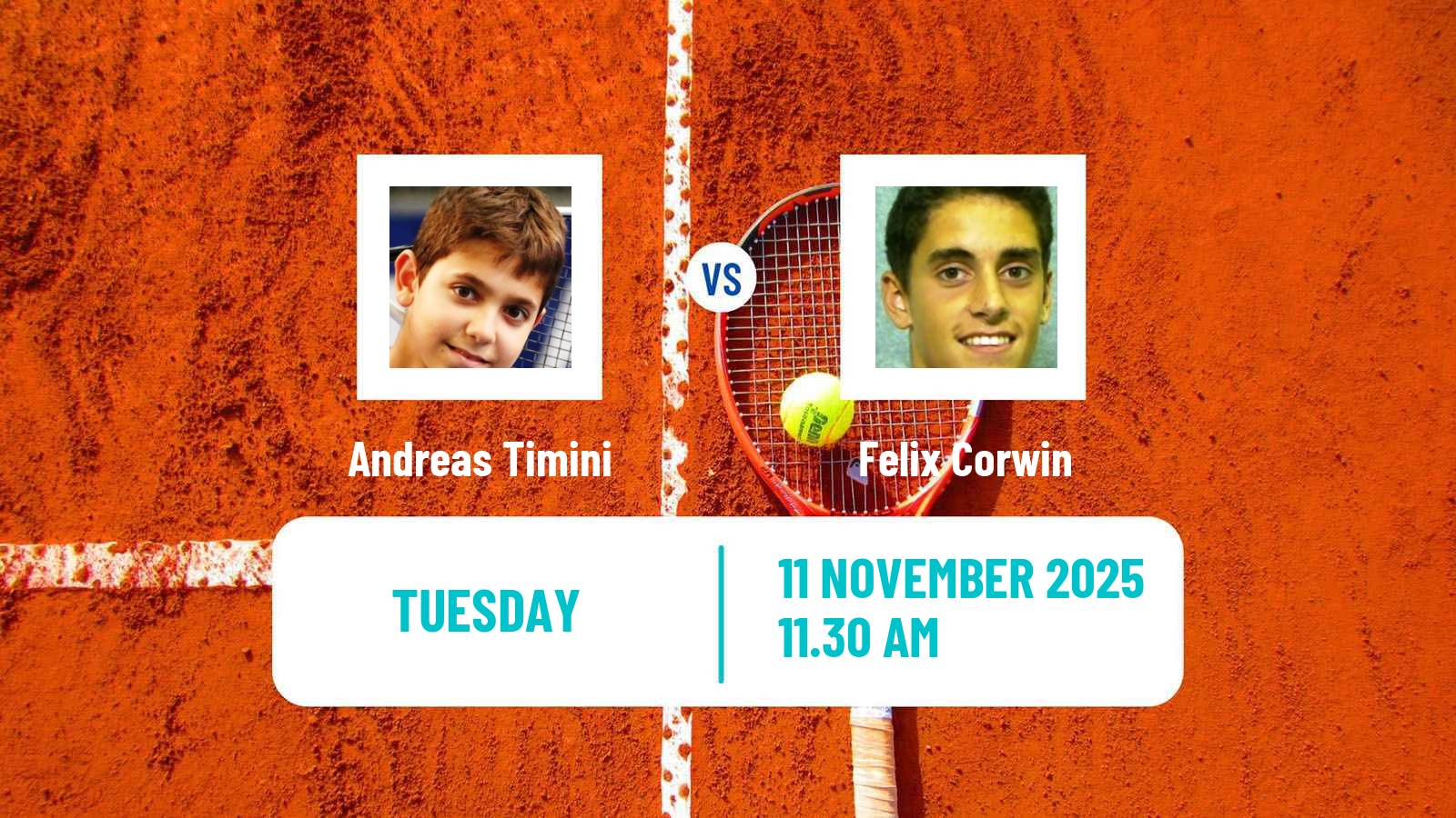 Tennis ITF M15 Orlando Fl 3 Men Andreas Timini - Felix Corwin