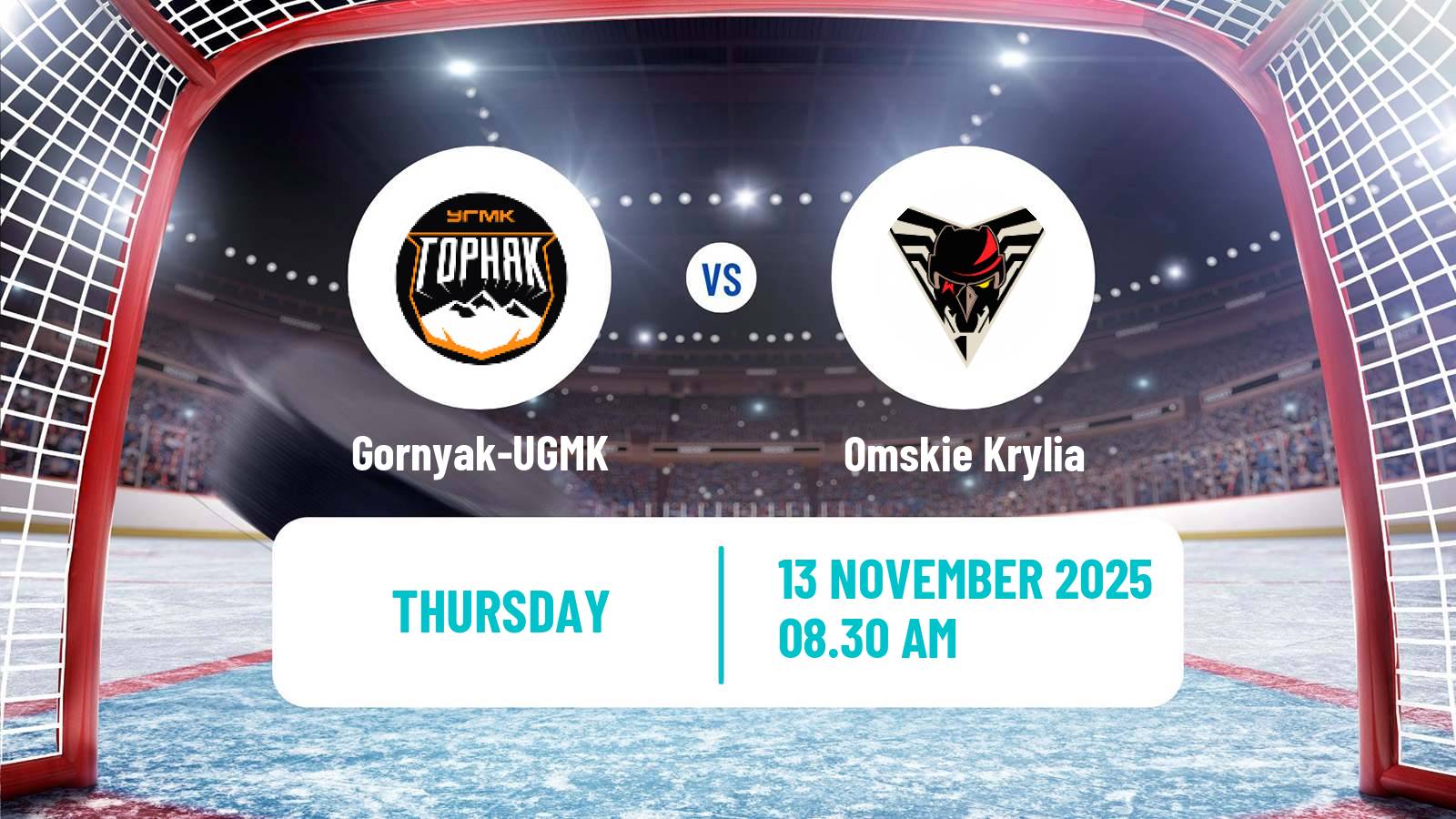 Hockey VHL Gornyak-UGMK - Omskie Krylia