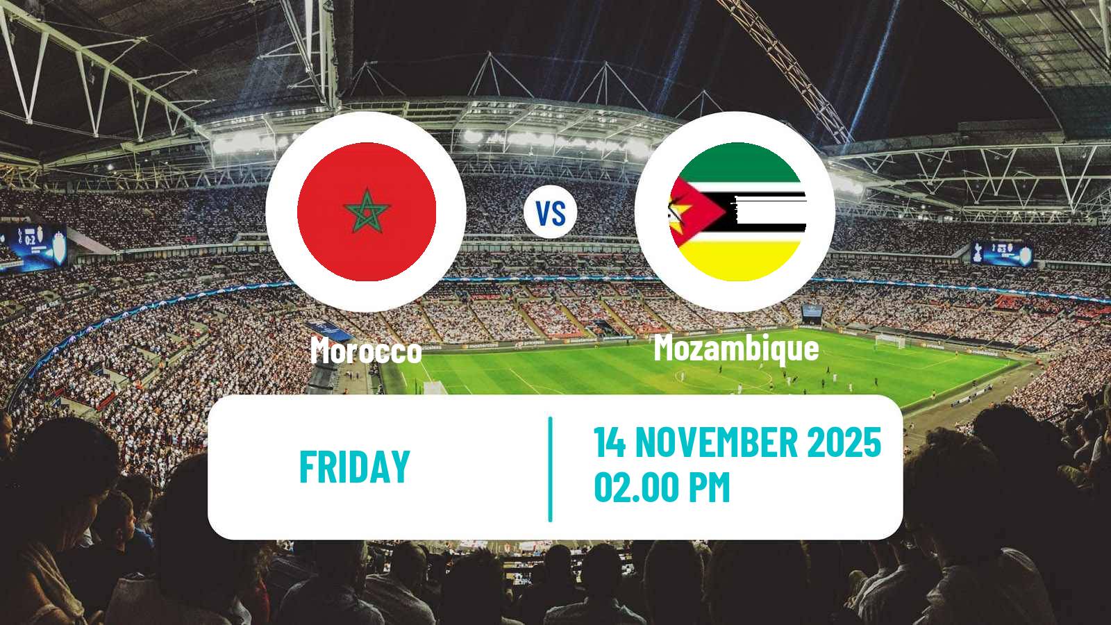 Football Friendly Morocco - Mozambique