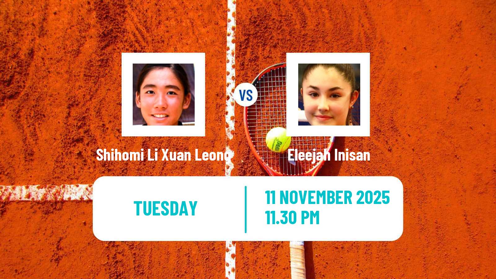 Tennis ITF W15 Phan Thiet Women Shihomi Li Xuan Leong - Eleejah Inisan