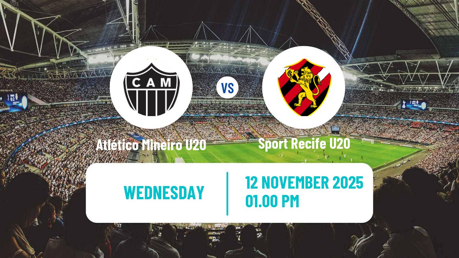 Football Copa do Brasil U20 Atlético Mineiro U20 - Sport Recife U20