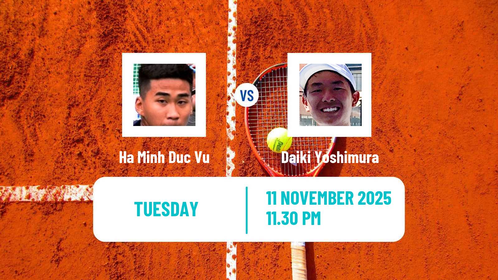 Tennis ITF M15 Kuala Lumpur Men Ha Minh Duc Vu - Daiki Yoshimura