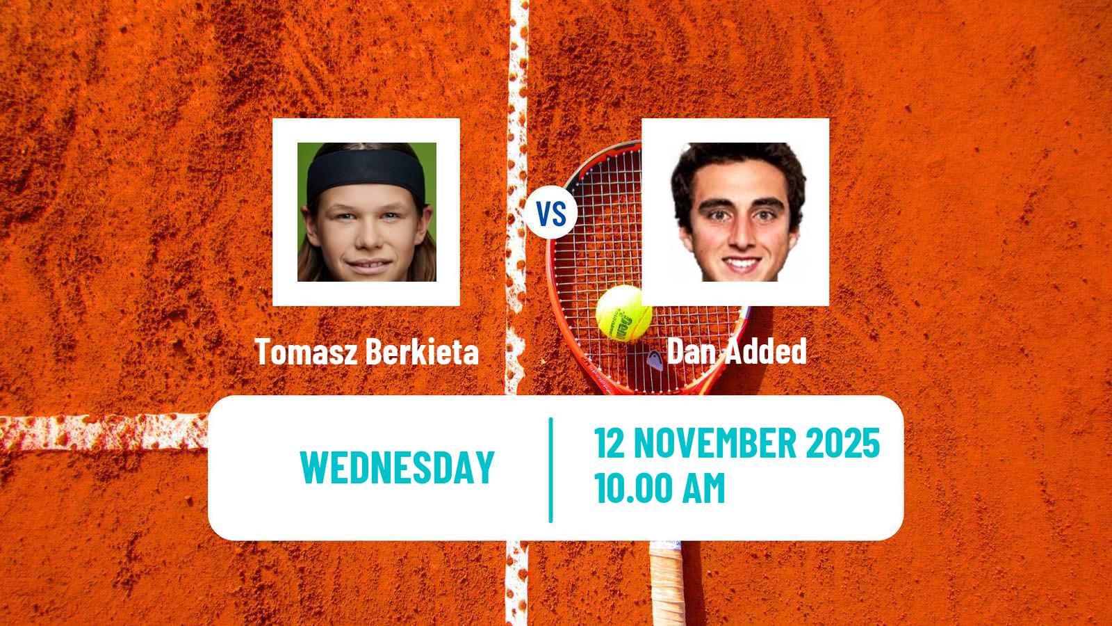 Tennis Lyon 2 Challenger Men Tomasz Berkieta - Dan Added