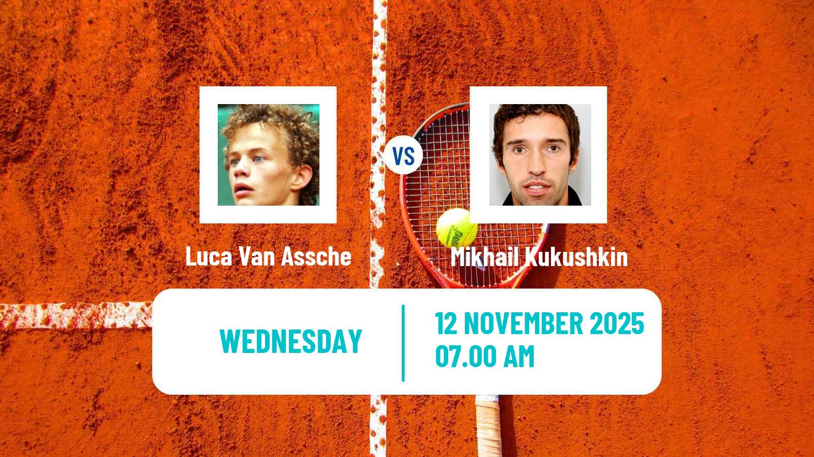 Tennis Lyon 2 Challenger Men Luca Van Assche - Mikhail Kukushkin