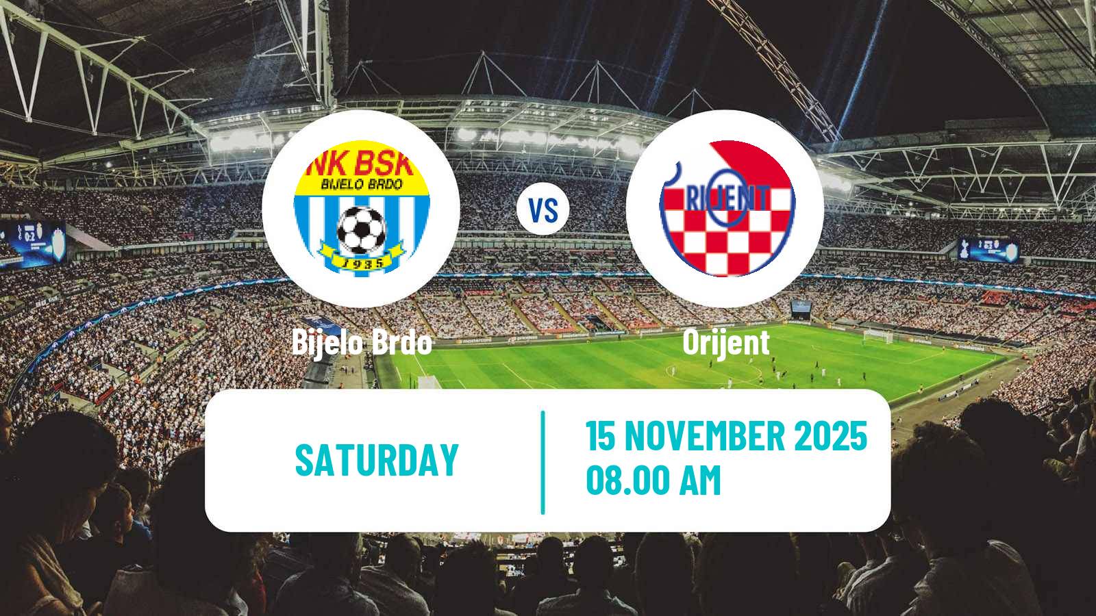 Football Croatian Prva NL Bijelo Brdo - Orijent