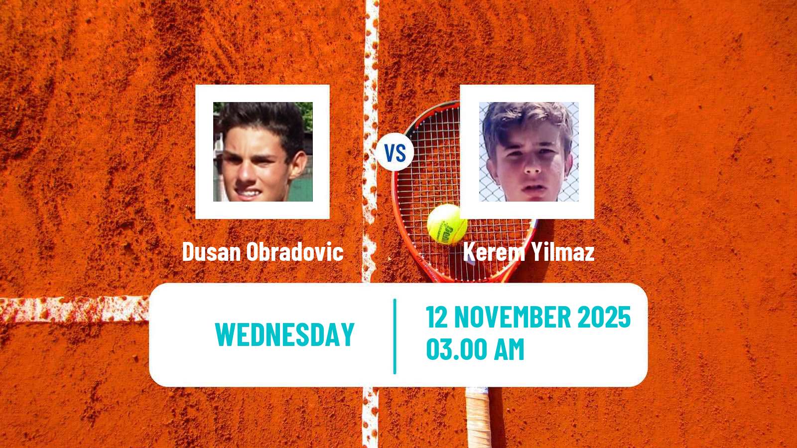 Tennis ITF M15 Antalya 14 Men Dusan Obradovic - Kerem Yilmaz