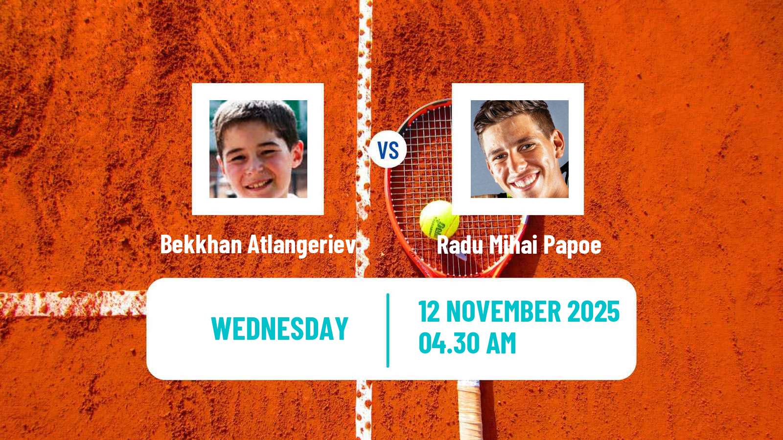 Tennis ITF M15 Antalya 14 Men Bekkhan Atlangeriev - Radu Mihai Papoe