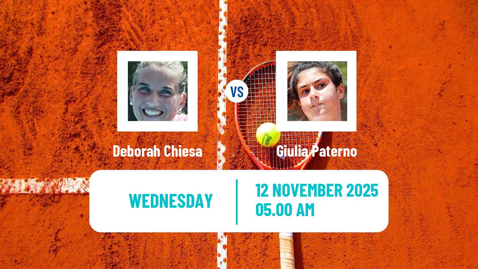 Tennis ITF W15 Solarino 3 Women Deborah Chiesa - Giulia Paterno