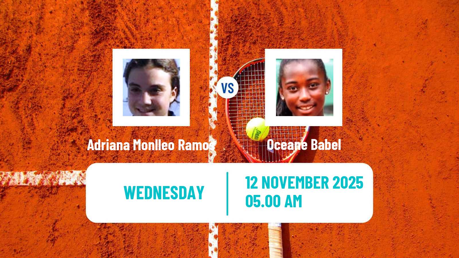 Tennis ITF W15 Nules Women Adriana Monlleo Ramos - Oceane Babel
