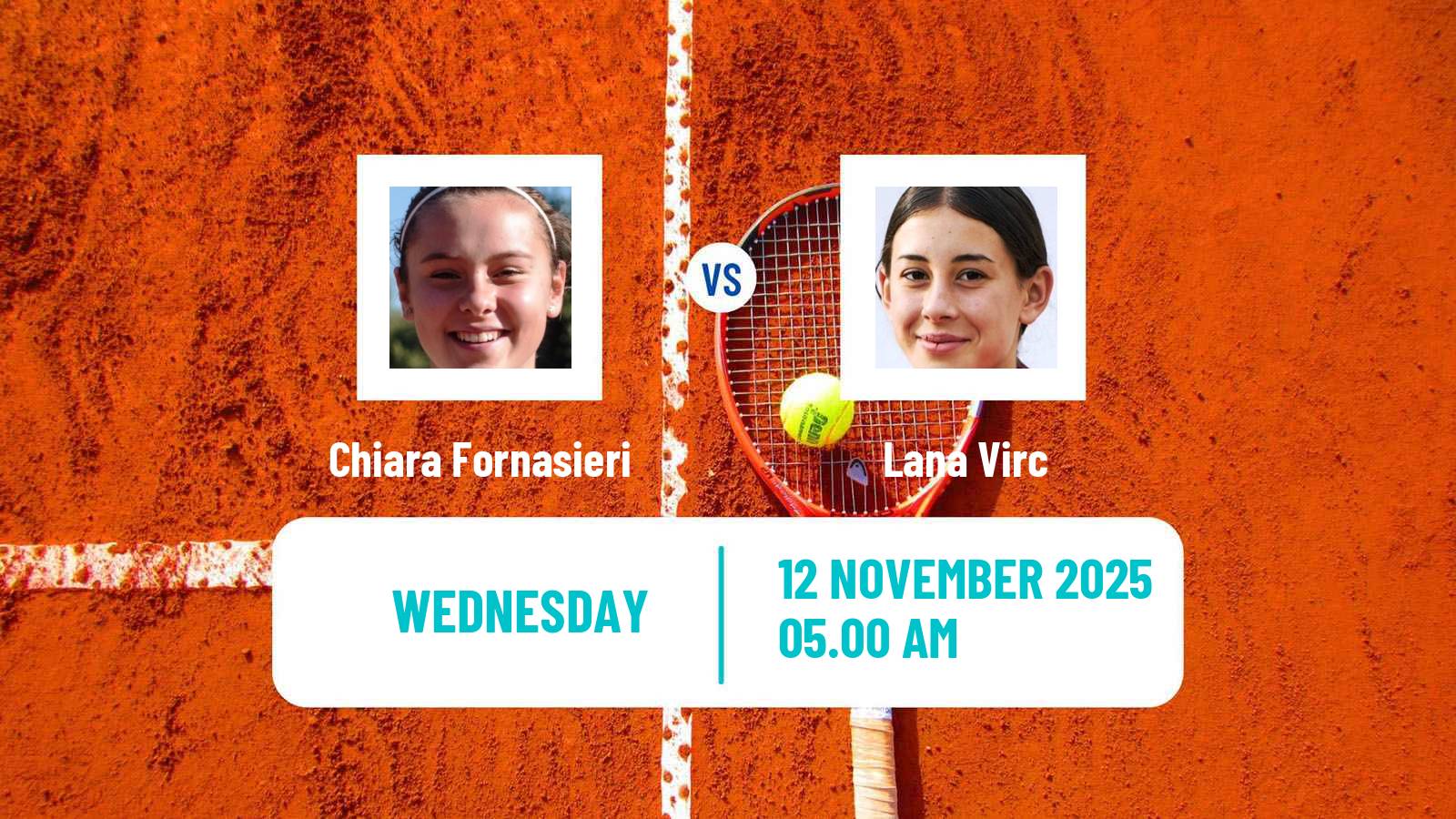 Tennis ITF W15 Antalya 14 Women Chiara Fornasieri - Lana Virc