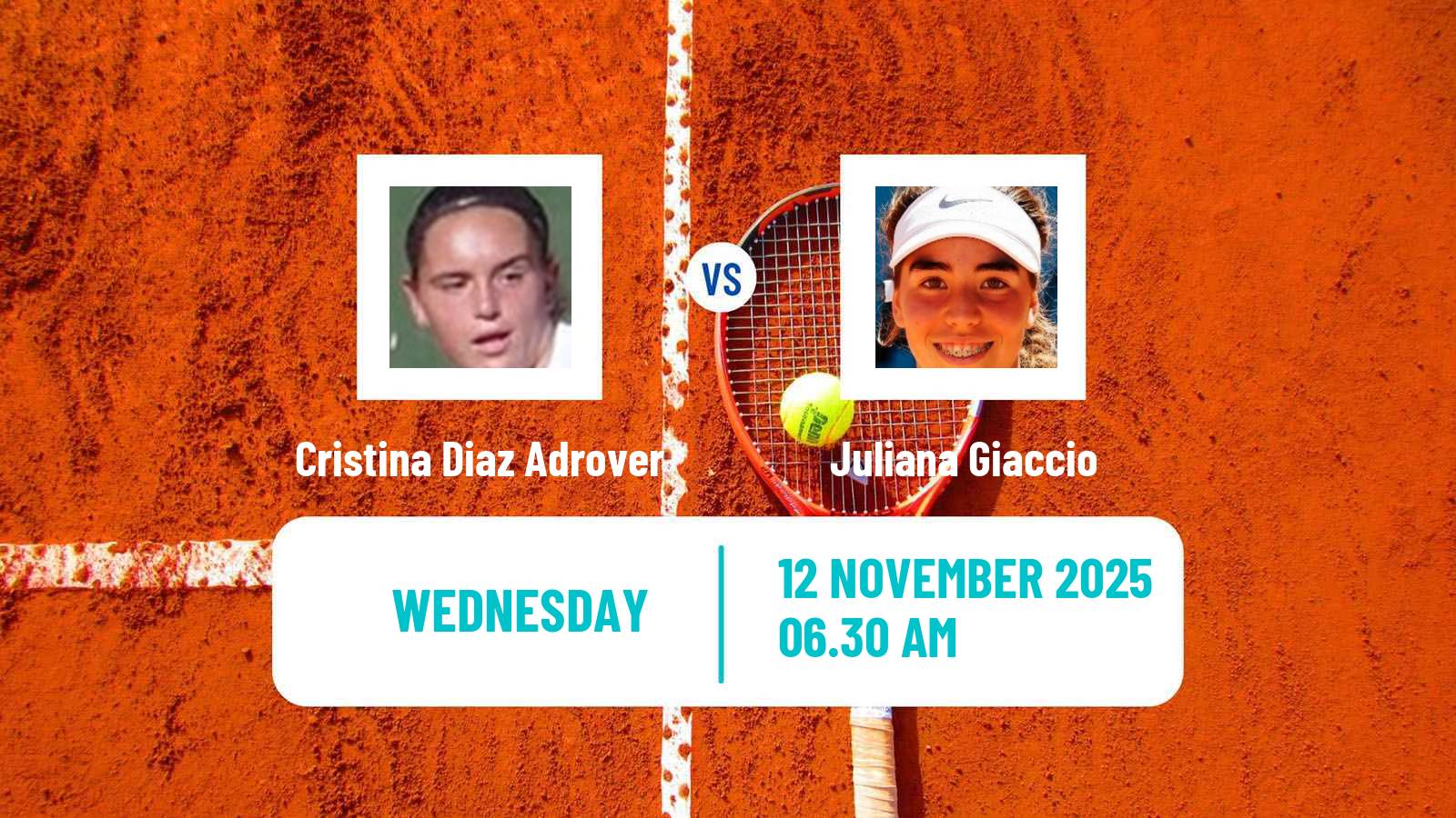 Tennis ITF W15 Nules Women Cristina Diaz Adrover - Juliana Giaccio