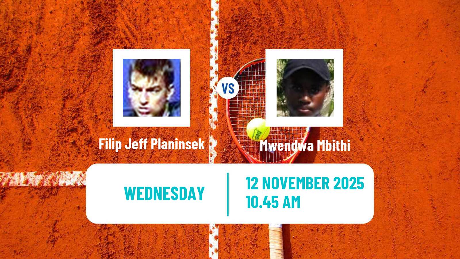 Tennis ITF M25 Monastir 12 Men Filip Jeff Planinsek - Mwendwa Mbithi