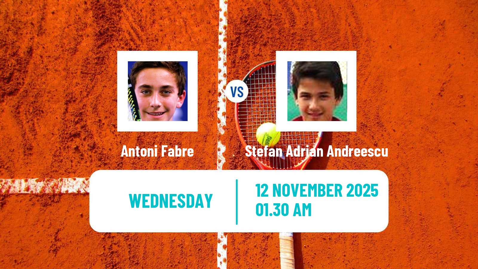 Tennis ITF M15 Antalya 14 Men Antoni Fabre - Stefan Adrian Andreescu