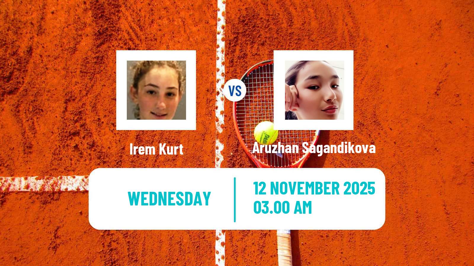 Tennis ITF W15 Sharm Elsheikh 19 Women Irem Kurt - Aruzhan Sagandikova