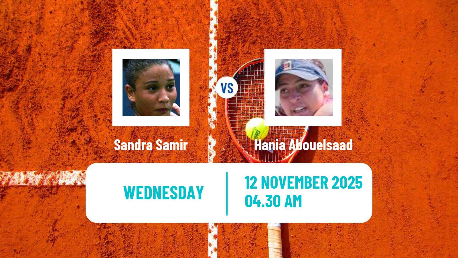 Tennis ITF W15 Sharm Elsheikh 19 Women Sandra Samir - Hania Abouelsaad
