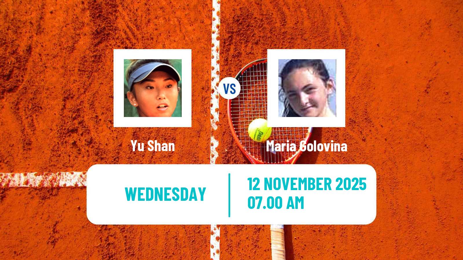 Tennis ITF W15 Sharm Elsheikh 19 Women Yu Shan - Maria Golovina