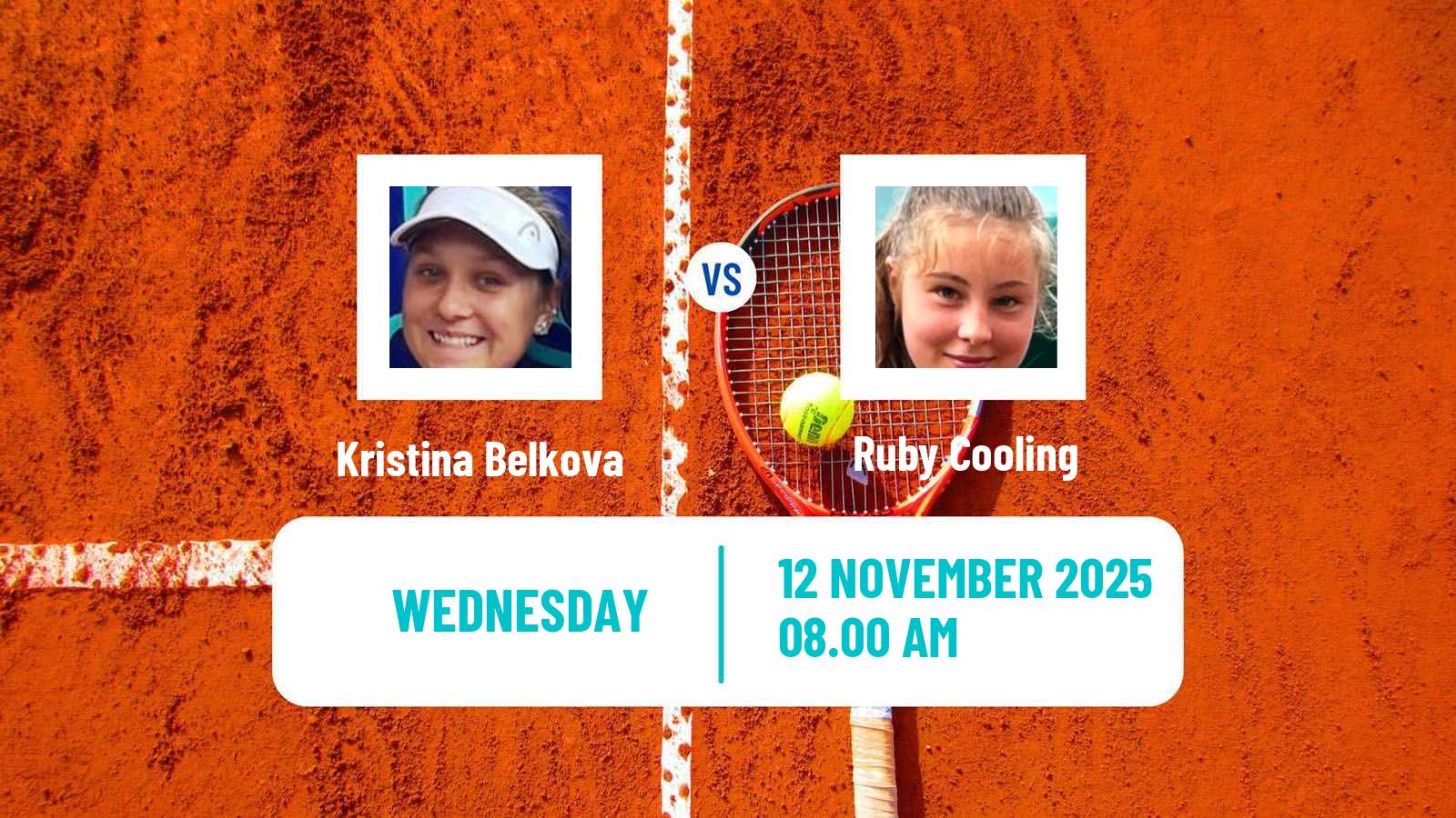 Tennis ITF W15 Sharm Elsheikh 19 Women Kristina Belkova - Ruby Cooling