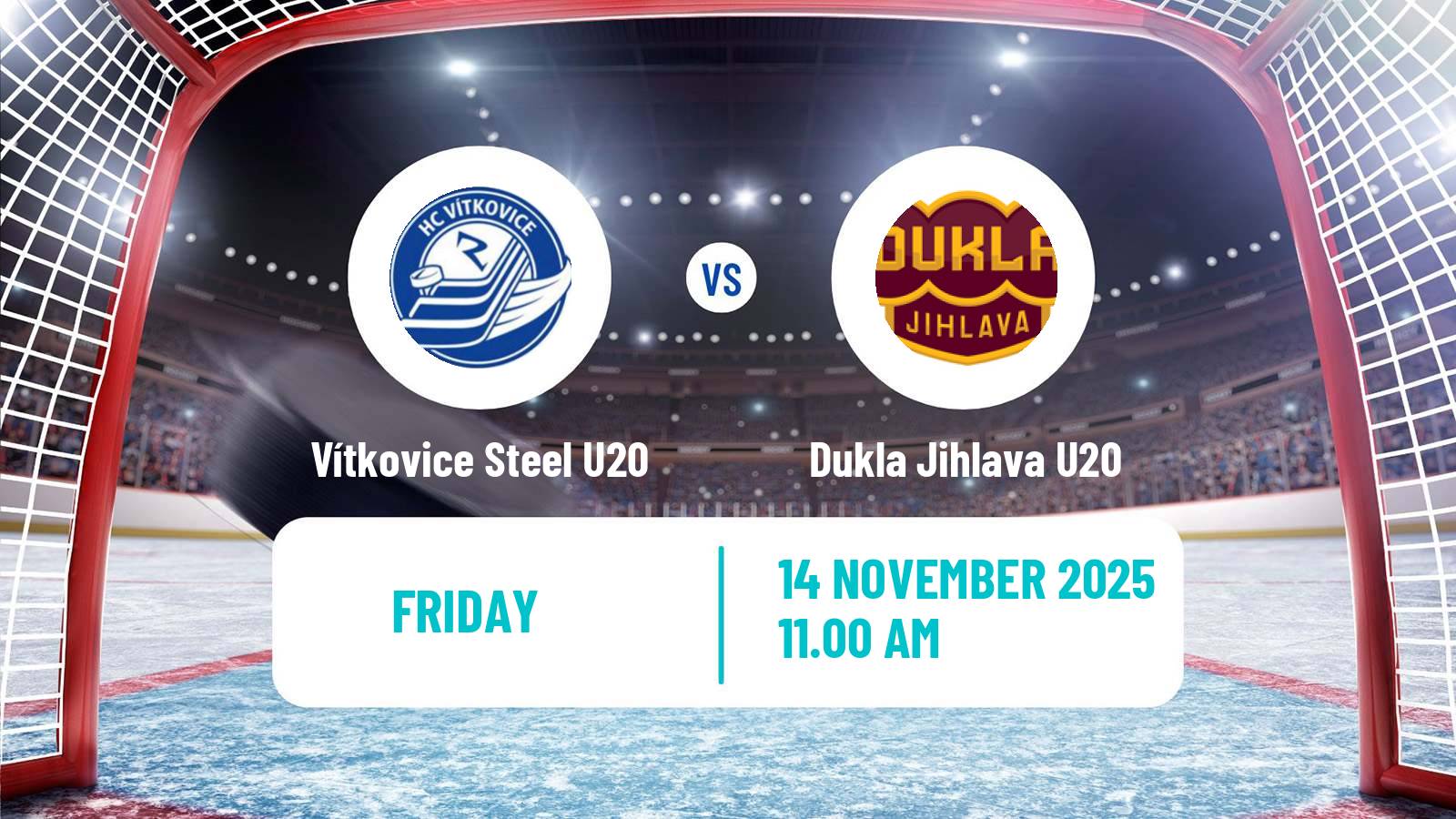 Hockey Czech ELJ Vítkovice Steel U20 - Dukla Jihlava U20