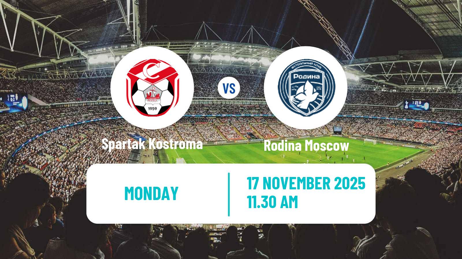 Football Russian FNL Spartak Kostroma - Rodina Moscow