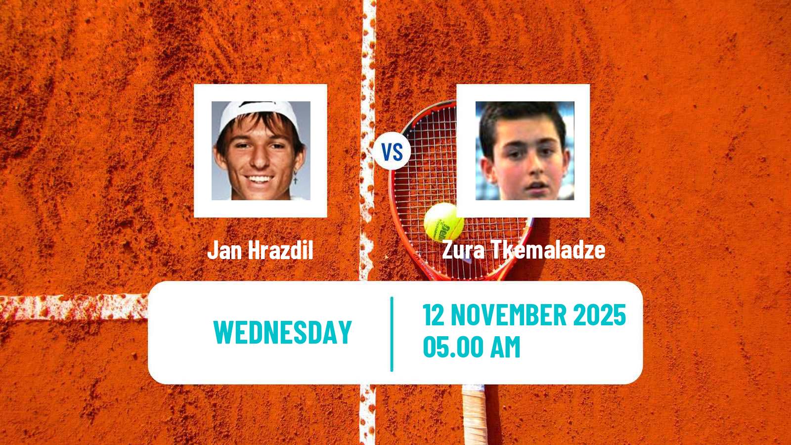 Tennis ITF M15 Sharm Elsheikh 17 Men Jan Hrazdil - Zura Tkemaladze