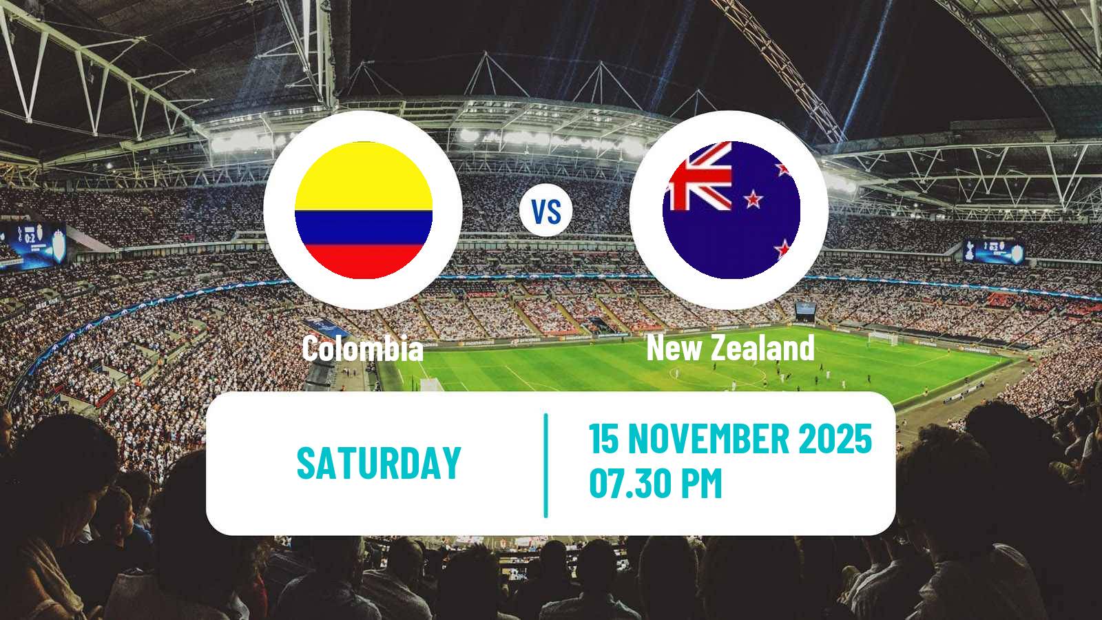 Football Friendly Colombia - New Zealand