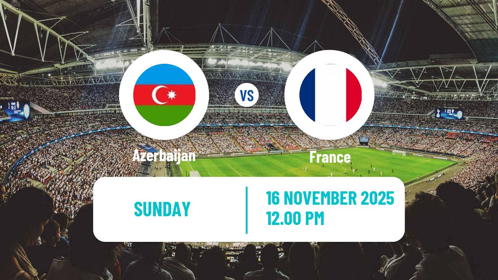 Football FIFA World Cup Azerbaijan - France