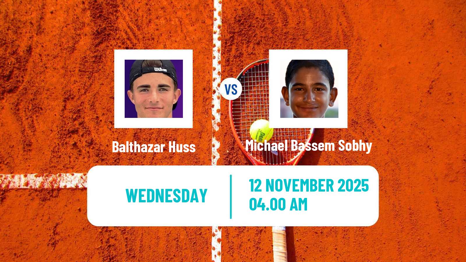 Tennis ITF M15 Sharm Elsheikh 17 Men Balthazar Huss - Michael Bassem Sobhy
