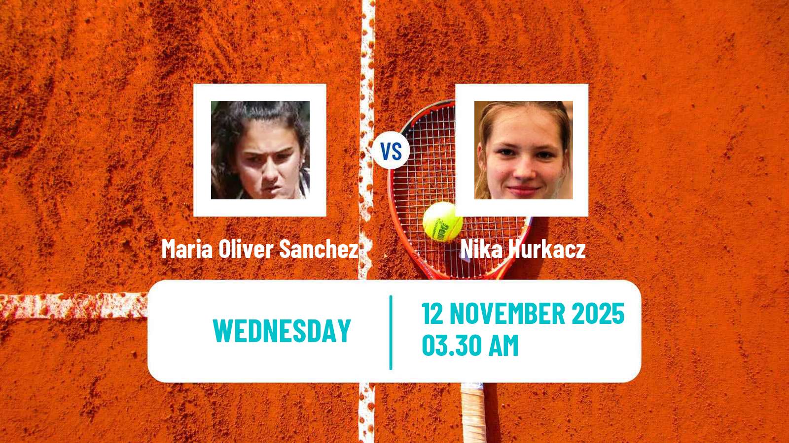 Tennis ITF W15 Monastir 39 Women Maria Oliver Sanchez - Nika Hurkacz
