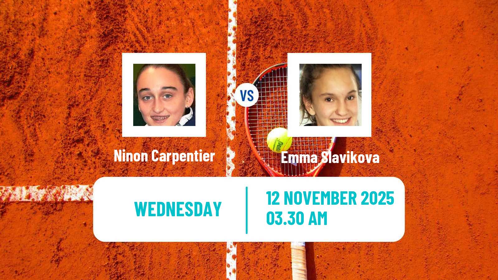 Tennis ITF W15 Monastir 39 Women Ninon Carpentier - Emma Slavikova