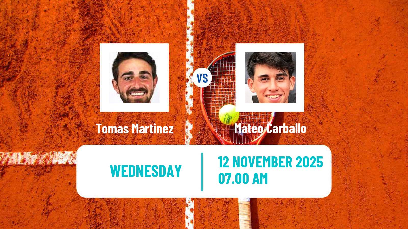 Tennis ITF M15 Azul Men Tomas Martinez - Mateo Carballo