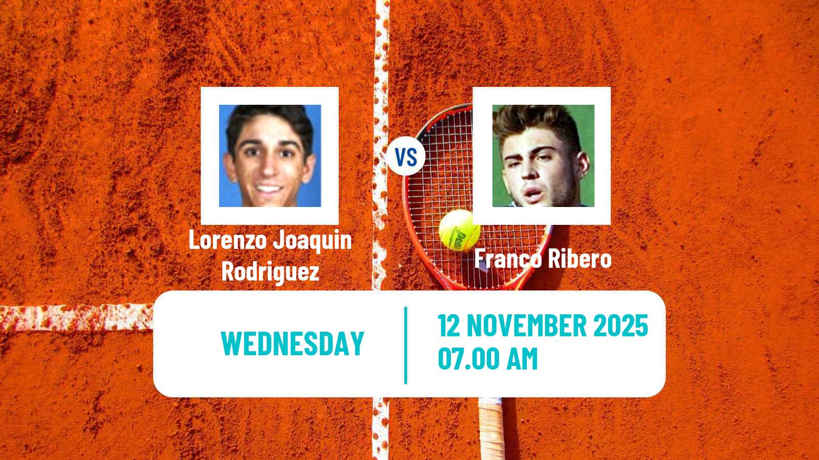 Tennis ITF M15 Azul Men Lorenzo Joaquin Rodriguez - Franco Ribero