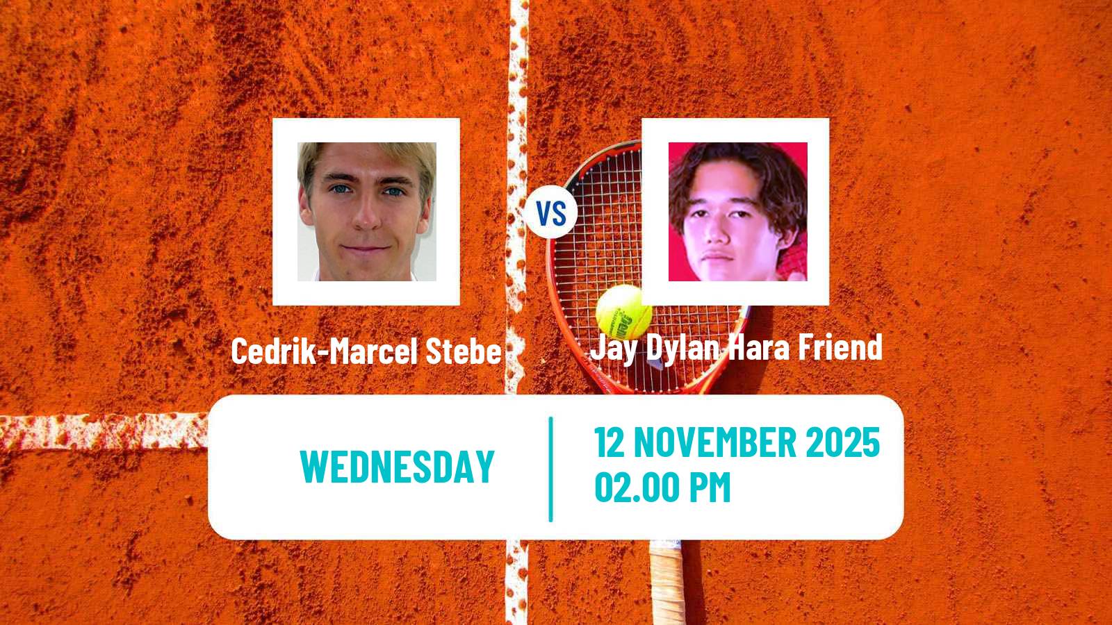 Tennis Champaign Challenger Men Cedrik-Marcel Stebe - Jay Dylan Hara Friend