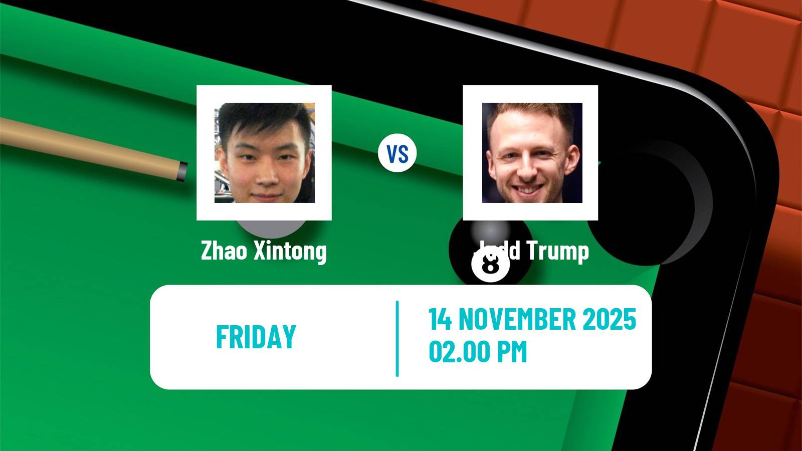 Snooker Champion Of Champions Zhao Xintong - Judd Trump