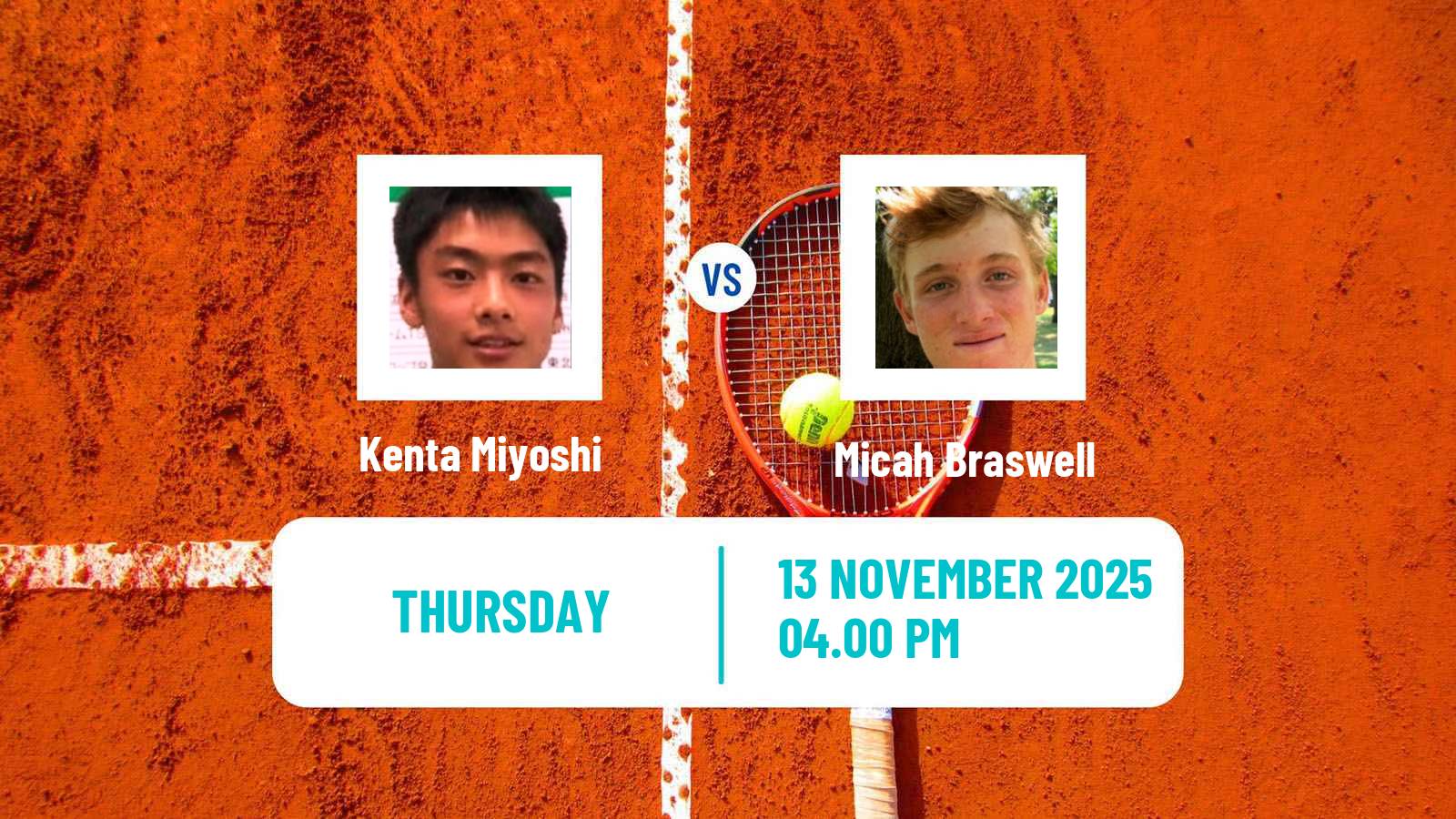 Tennis Champaign Challenger Men Kenta Miyoshi - Micah Braswell