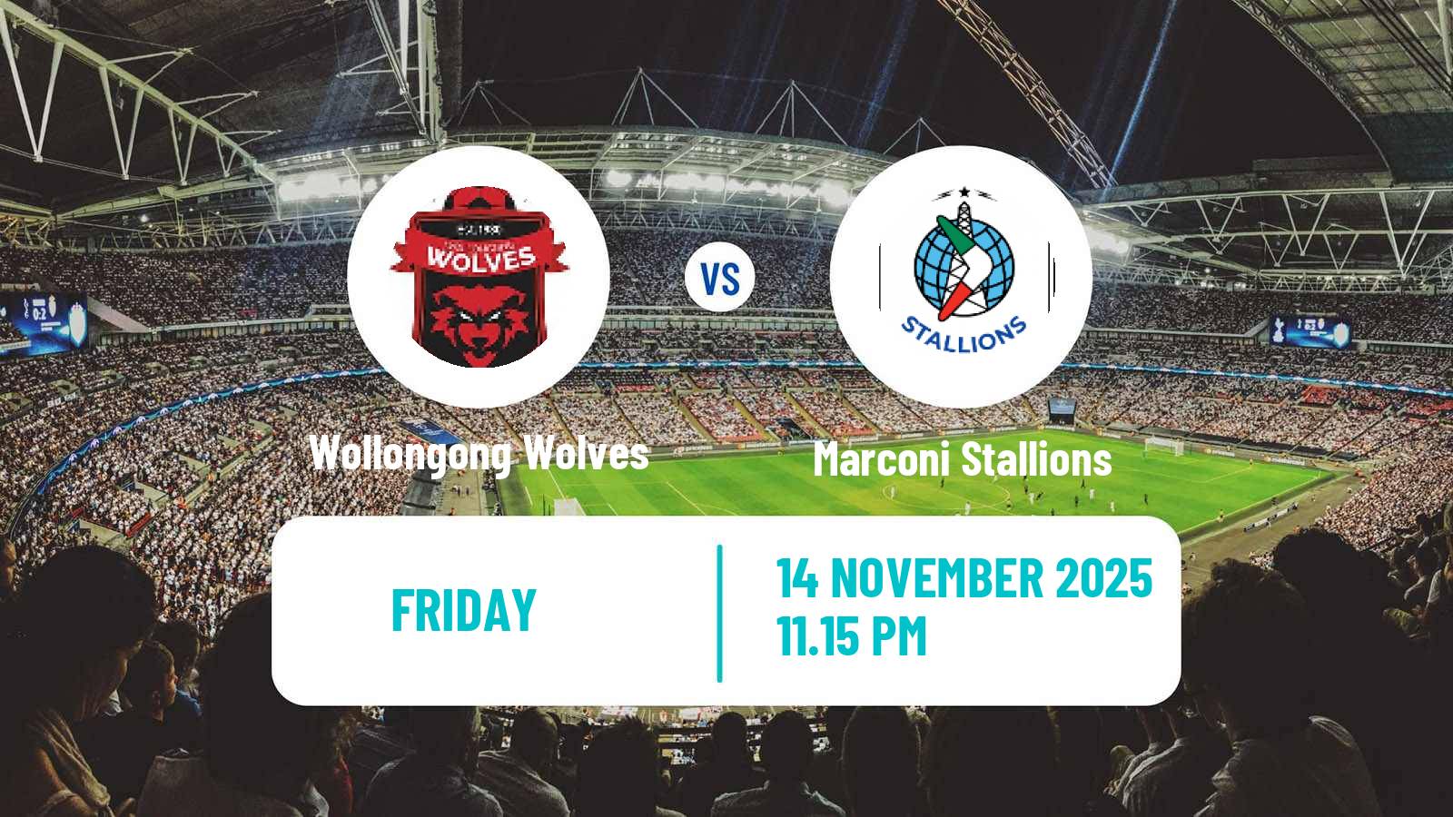 Soccer Australian Championship Wollongong Wolves - Marconi Stallions