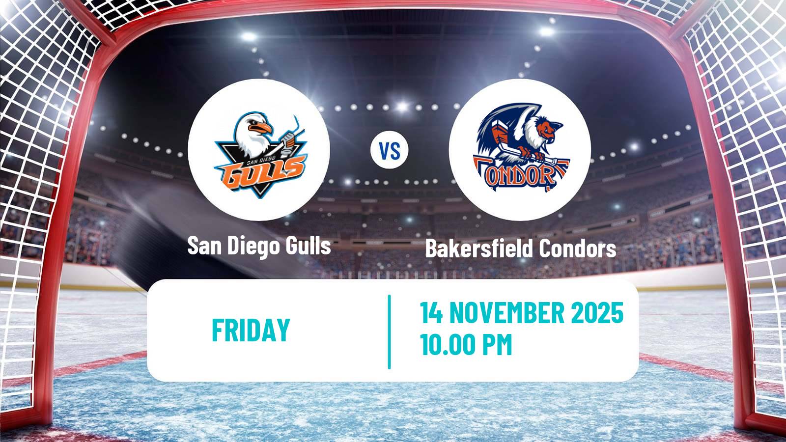 Hockey AHL San Diego Gulls - Bakersfield Condors