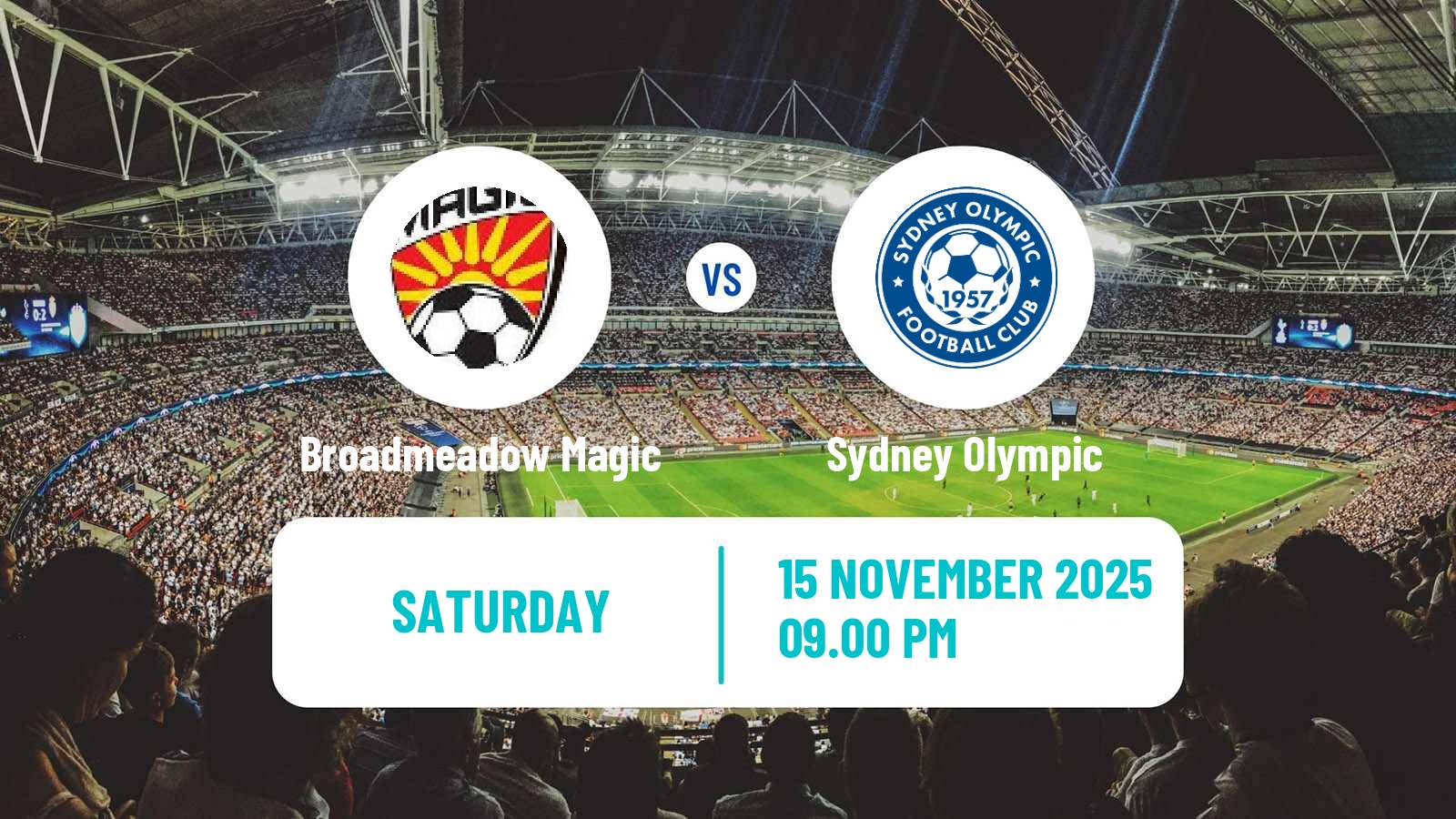 Soccer Australian Championship Broadmeadow Magic - Sydney Olympic