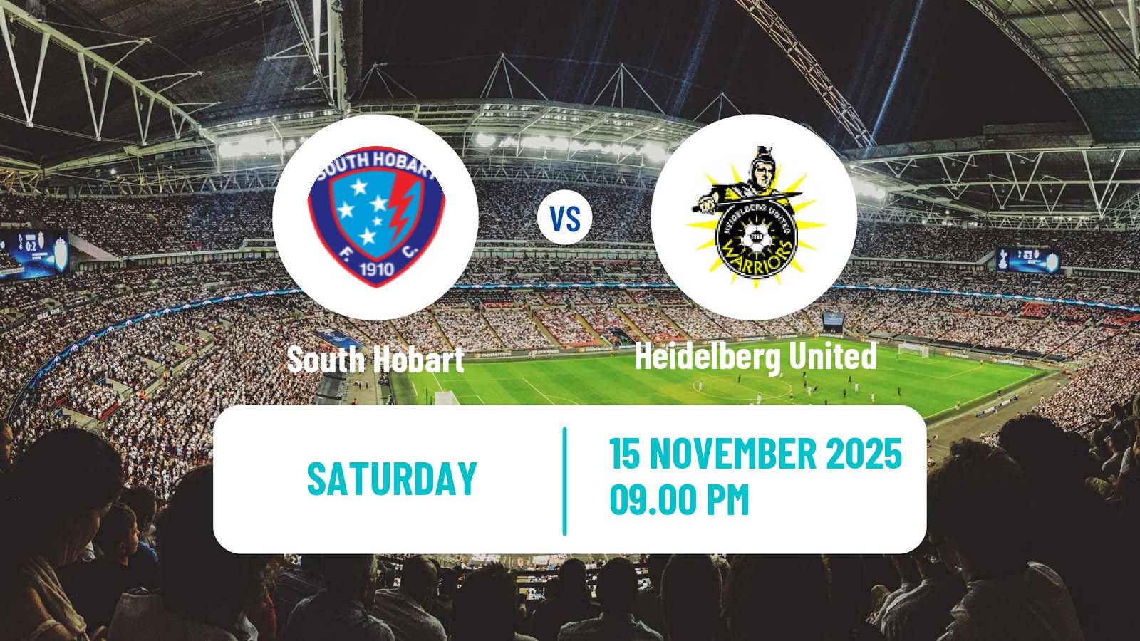 Soccer Australian Championship South Hobart - Heidelberg United