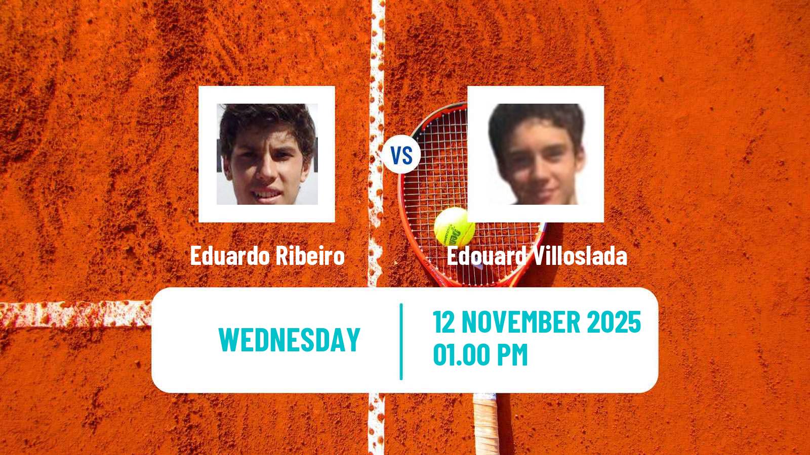 Tennis ITF M15 Criciuma Men Eduardo Ribeiro - Edouard Villoslada