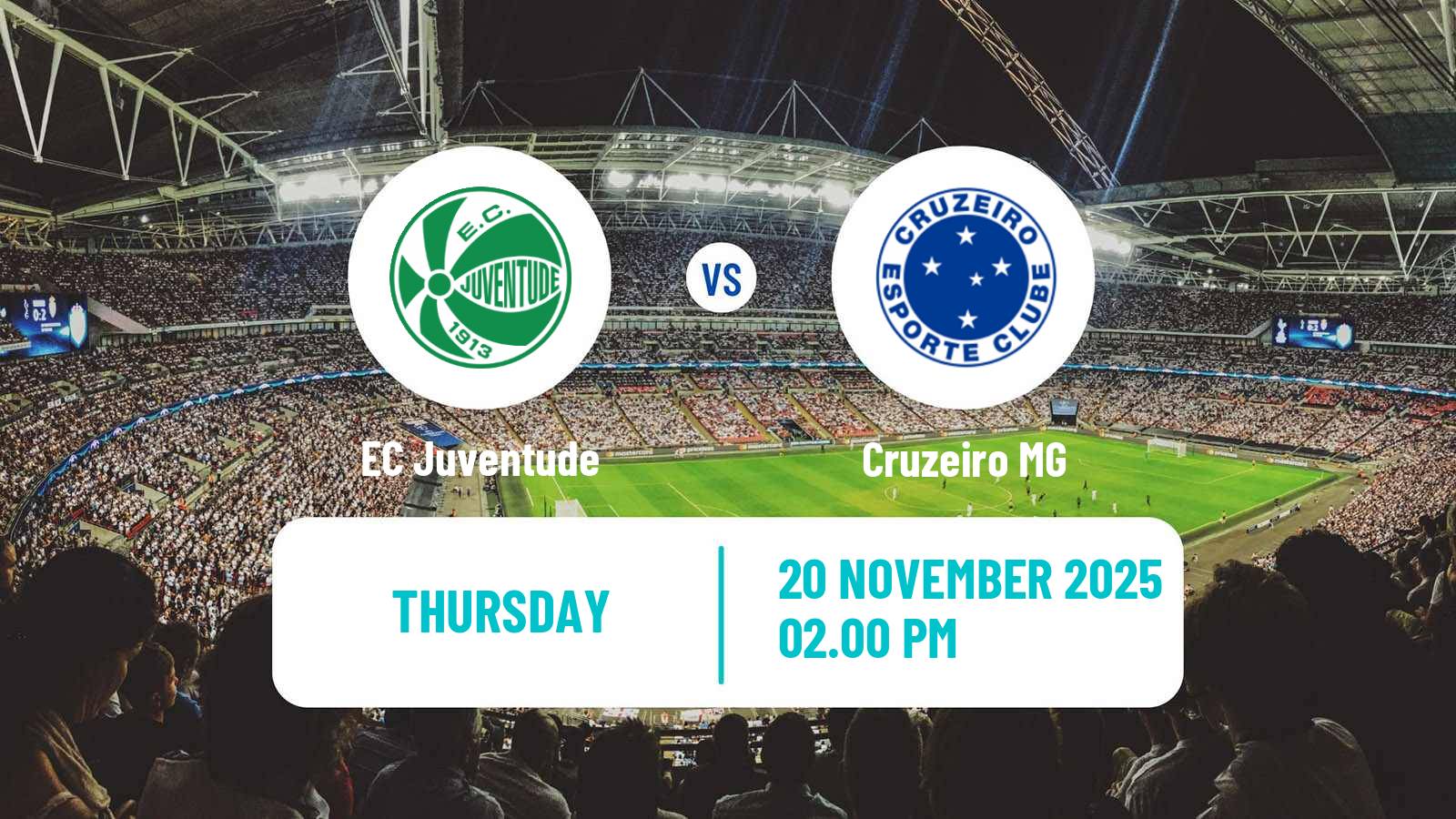 Football Brazilian Serie A Juventude - Cruzeiro