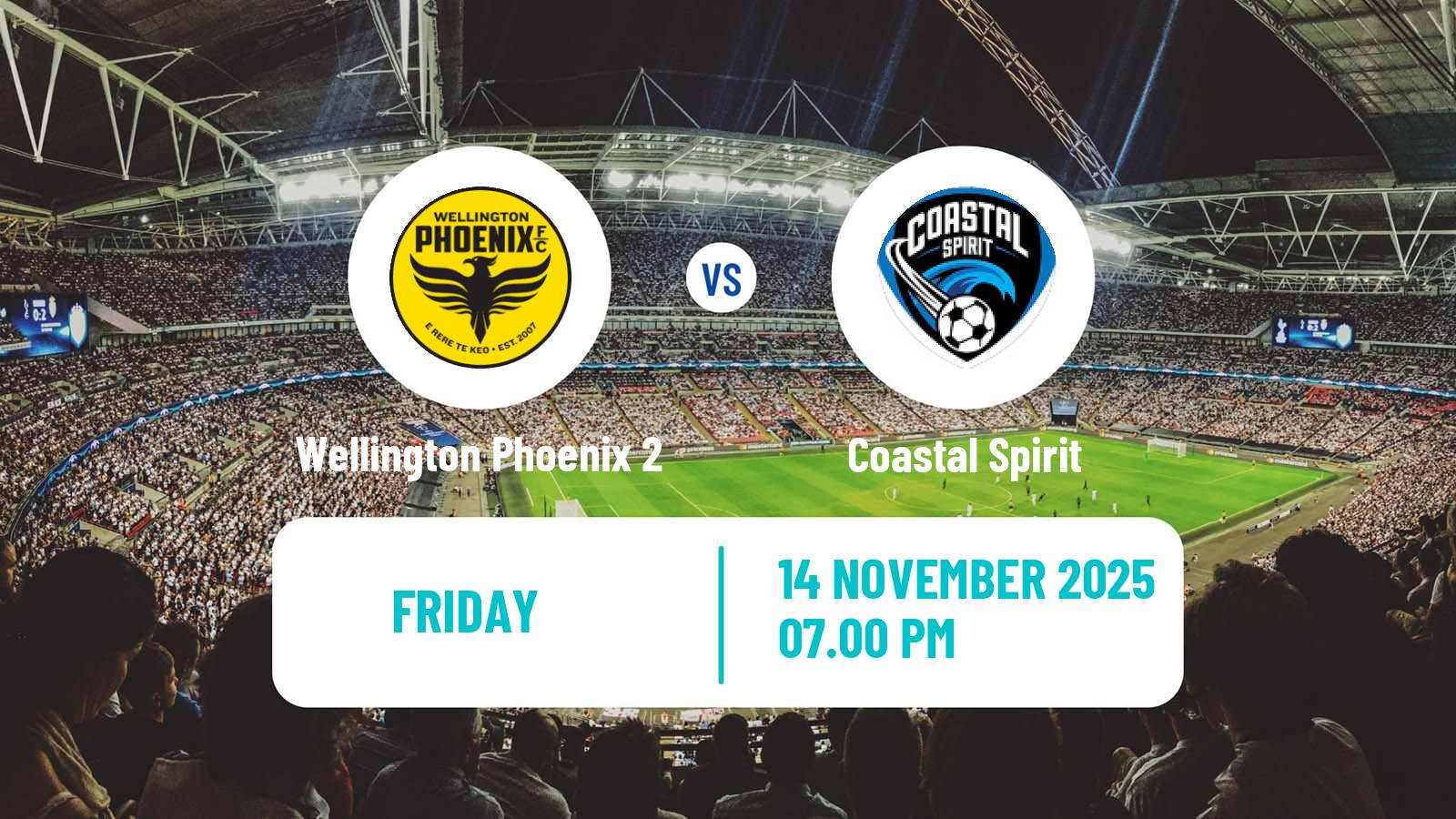 Football New Zealand National League Wellington Phoenix 2 - Coastal Spirit