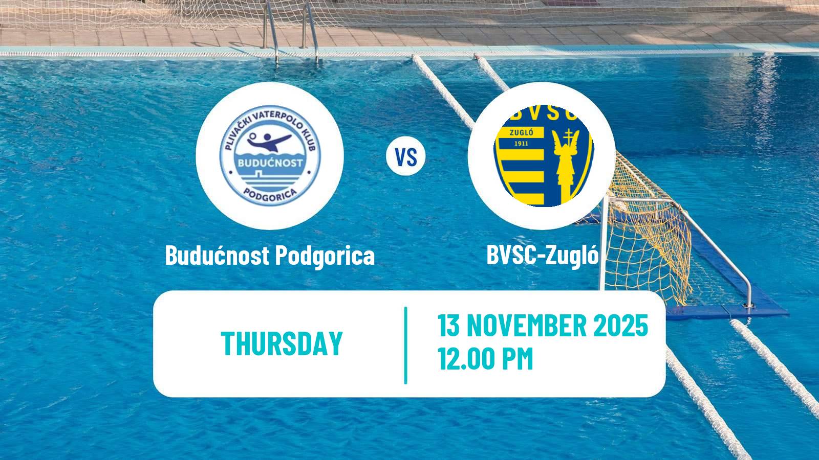 Water polo Euro Cup Water Polo Budućnost Podgorica - BVSC-Zugló