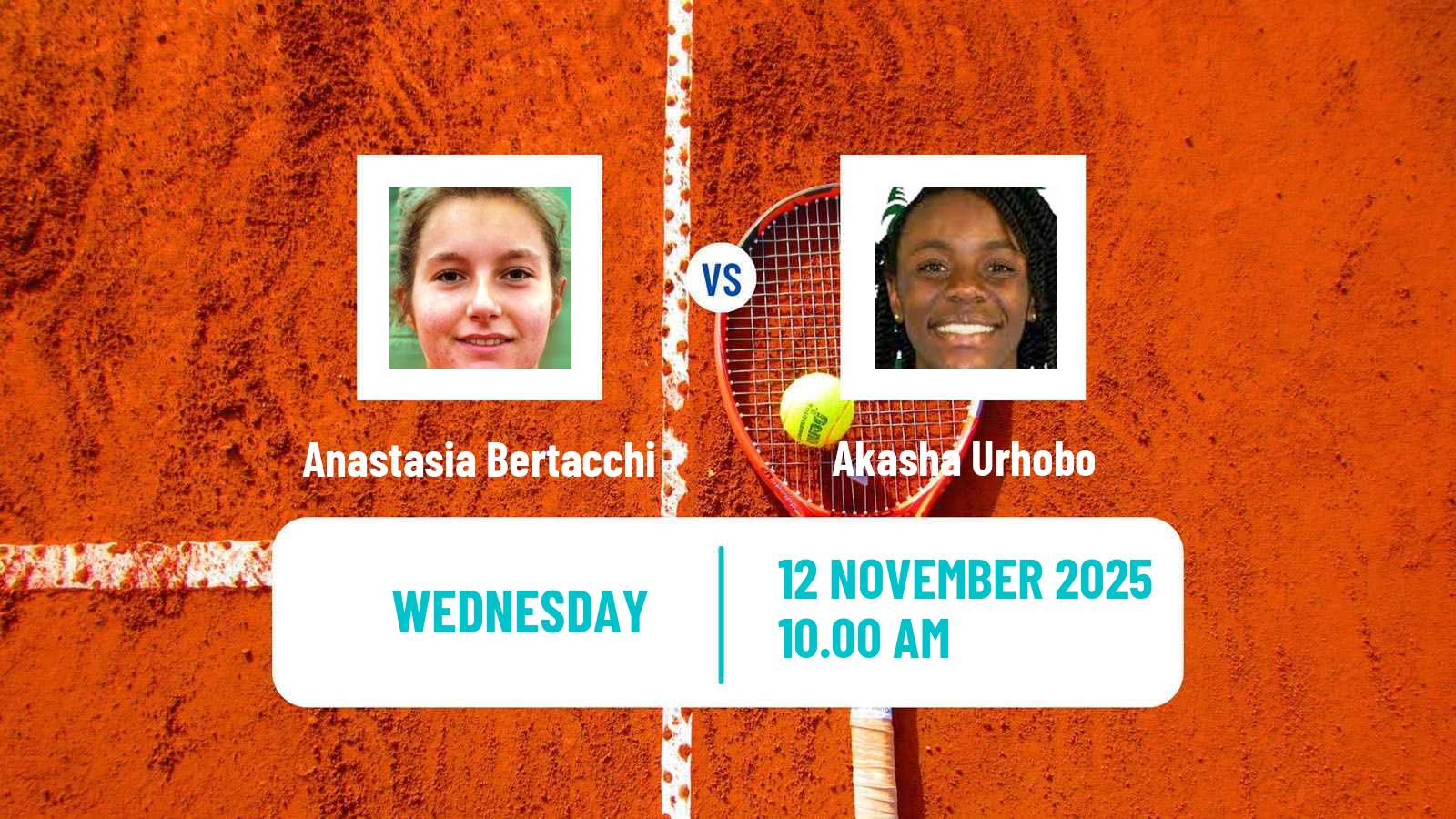Tennis ITF W35 Orlando Fl 3 Women Anastasia Bertacchi - Akasha Urhobo
